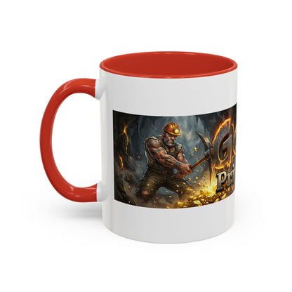 Goldbay Reserve Accent Coffee Mug — Bold Fiery Logo 11/15oz