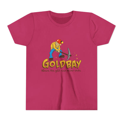 Youth Tee - "Gold Bay" Miner Graphic Shirt (Where the gold rush never ends)
