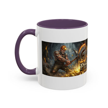 Goldbay Reserve Accent Coffee Mug — Bold Fiery Logo 11/15oz