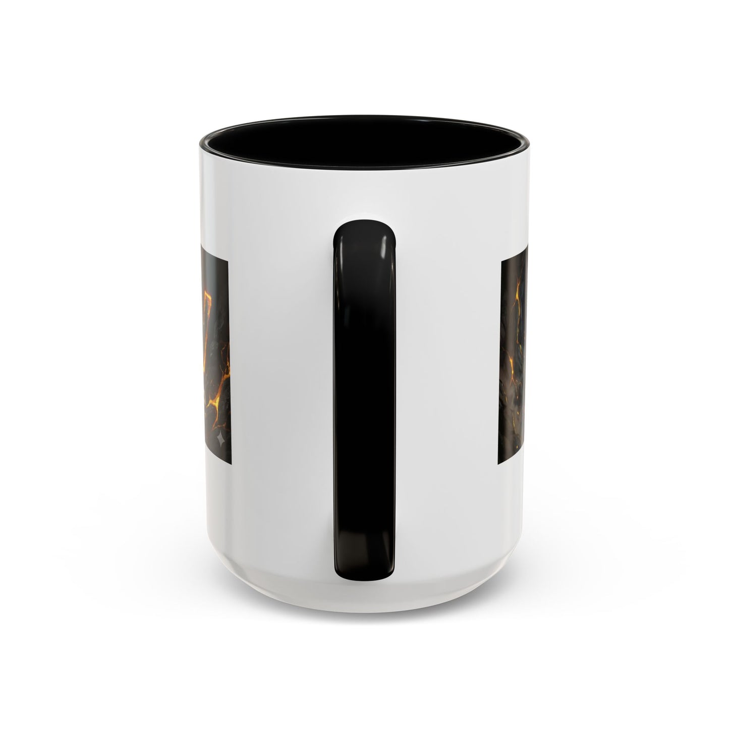 Goldbay Reserve Accent Coffee Mug — Bold Fiery Logo 11/15oz