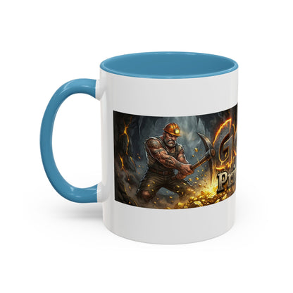 Goldbay Reserve Accent Coffee Mug — Bold Fiery Logo 11/15oz