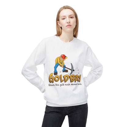 Gold Miner Sweatshirt – "Gold Bay" Graphic Crewneck (Where the gold rush never ends)