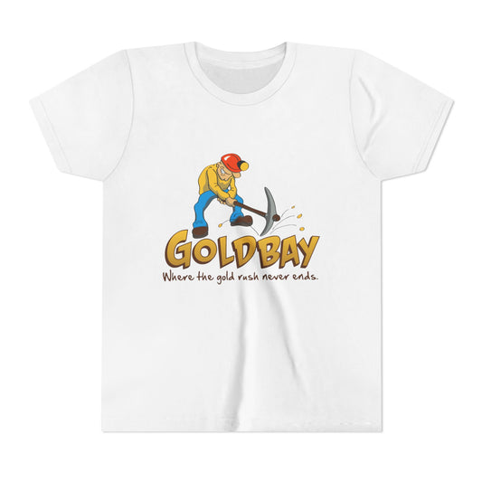 Youth Tee - "Gold Bay" Miner Graphic Shirt (Where the gold rush never ends)