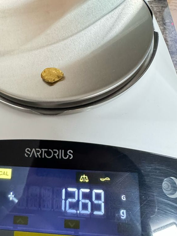 HIgh purity Mexican Gold nugget - 12.69 grams - 97.13% pure
