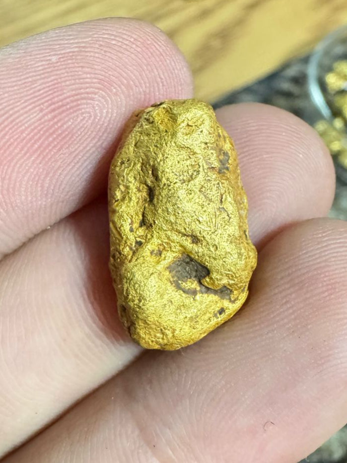HIgh purity Mexican Gold nugget - 16.80 grams - 98.66 pure - DENSE!