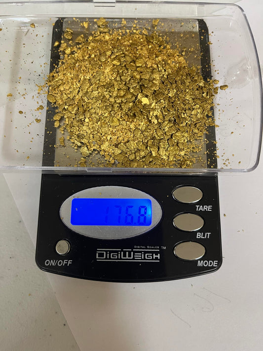 Canyon Creek California - 3 gram Paydirt - Flat shiny gold! beautiful
