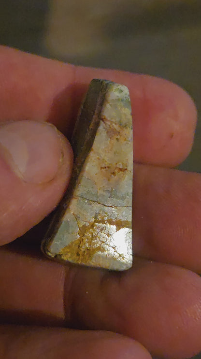 Polished Mariposite with Fine Wire Gold – Rare Natural Gold Specimen | 14.72g