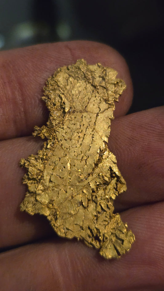 Museum-Quality Calaveras Crystalline Leaf Gold - 6.49 Gram Specimen