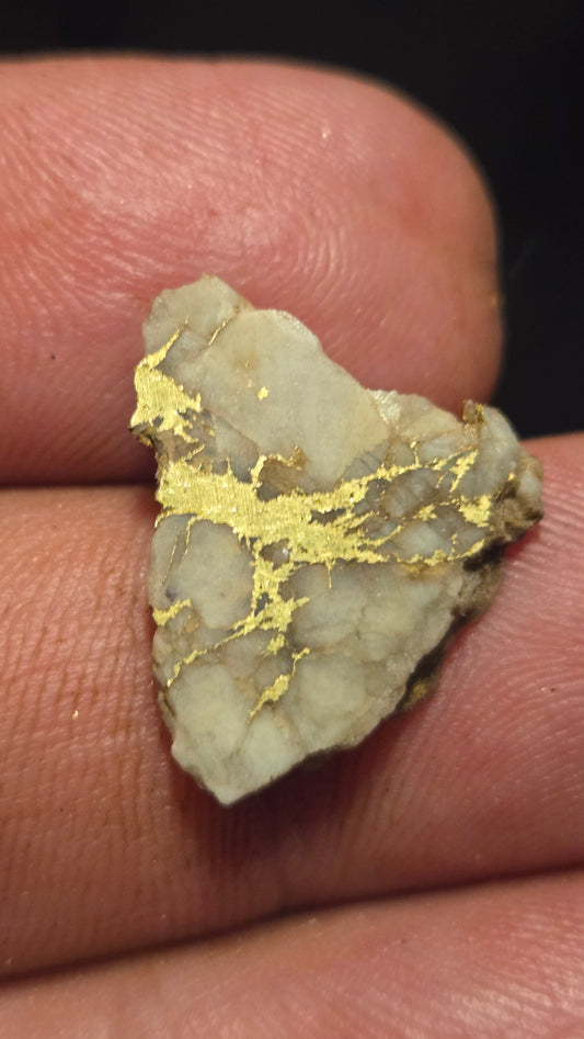 White quartz and gold slab - 1.92 grams - 2.99 mm - Mexico