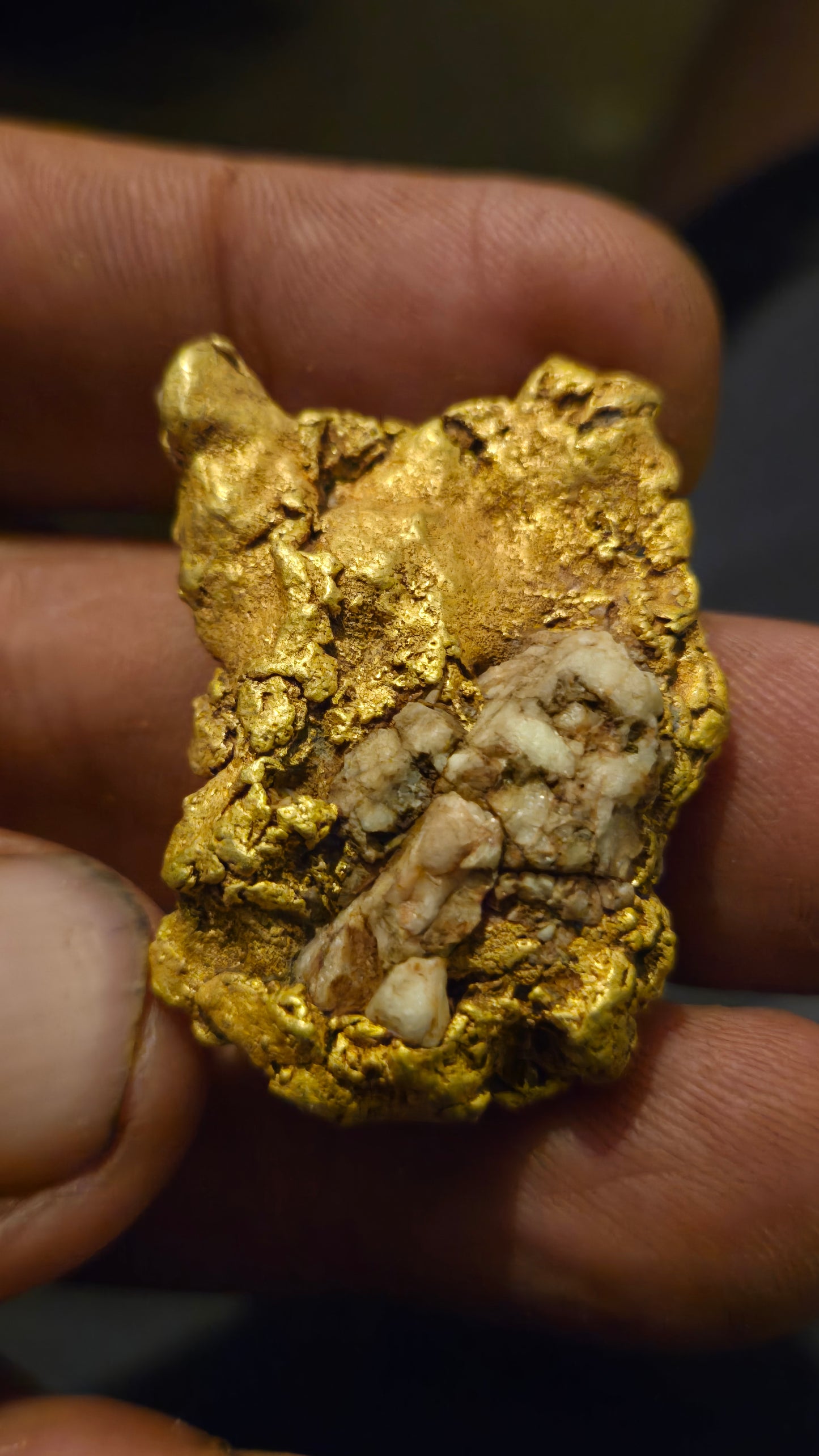 HIgh purity Mexican Gold nugget - 42.93 grams - Folded leaf gold