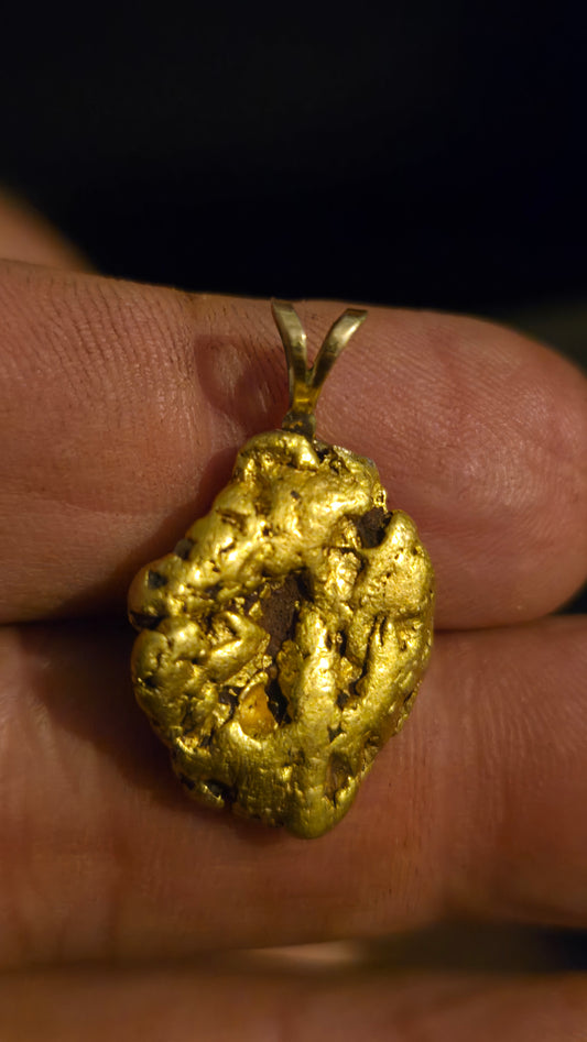 Gold Nugget Pendant - 13.24 grams