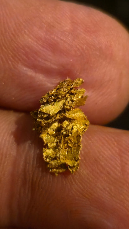Museum-Quality Calaveras Crystalline Leaf Gold - 0.93 Gram Specimen