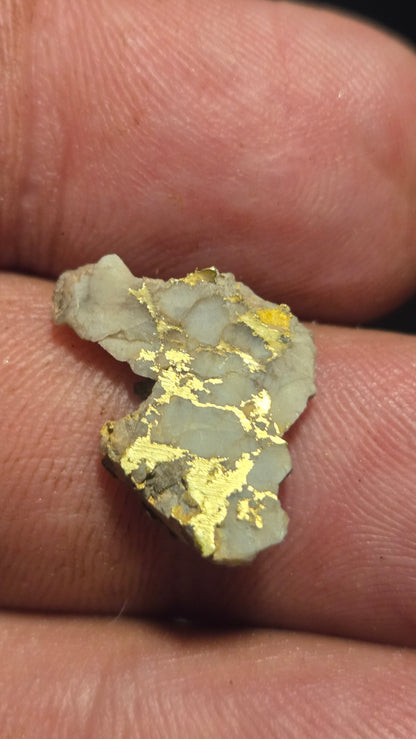 White quartz and gold slab - 1.74 grams - 2.66 mm - Mexico