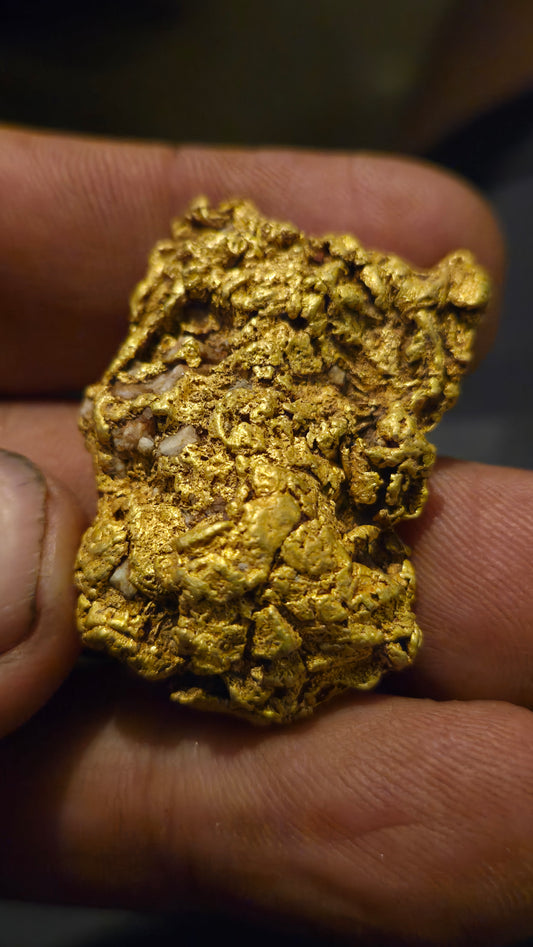 HIgh purity Mexican Gold nugget - 42.93 grams - Folded leaf gold