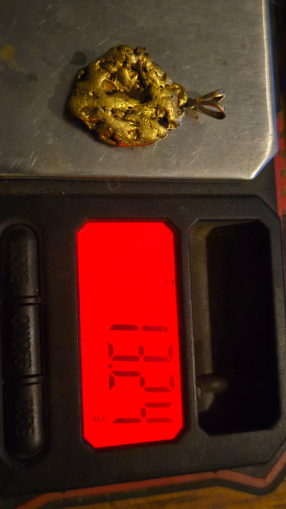 Gold Nugget Pendant - 13.24 grams